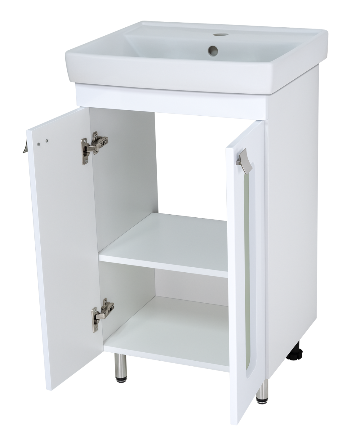 Тумба с раковиной Misty Урал 50 белый