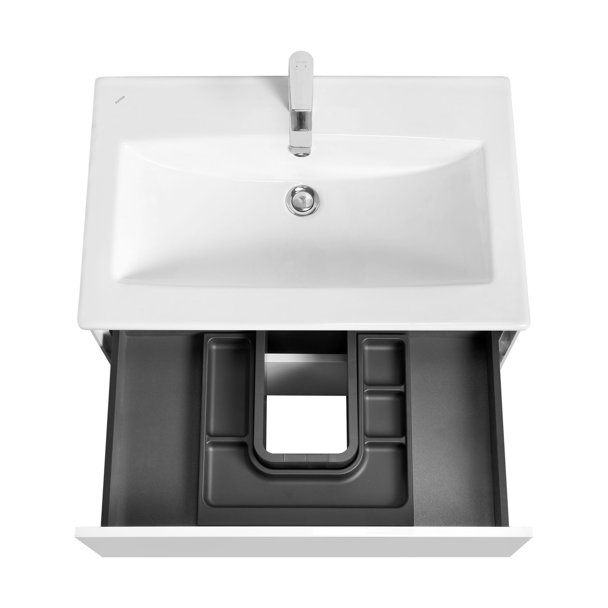 Тумба Aquaton Сохо 75 с раковиной Элина 75 подвесная, белый