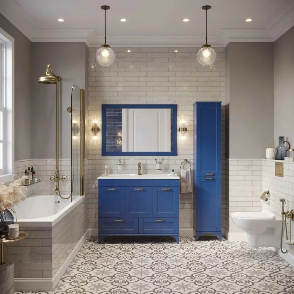 Пенал Sanflor Ванесса 35 R напольный, индиго