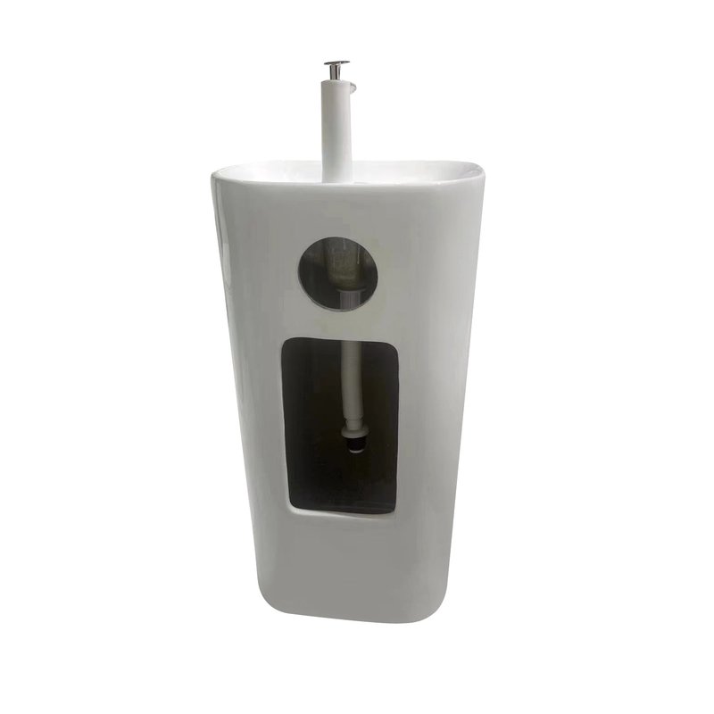 Раковина SantiLine SL-4015 напольная, белая