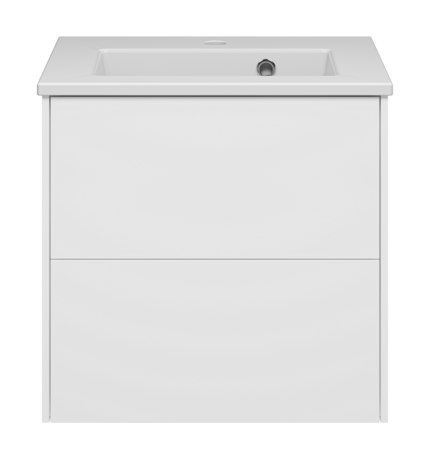 Тумба с раковиной Brevita Toy 50 подвесная, белый