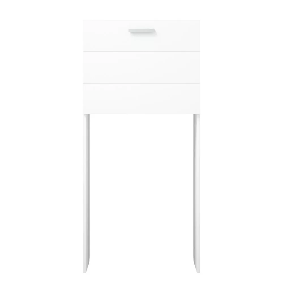 Пенал Corozo Денвер 65 напольный, для стиральной машины, с корзиной, белый