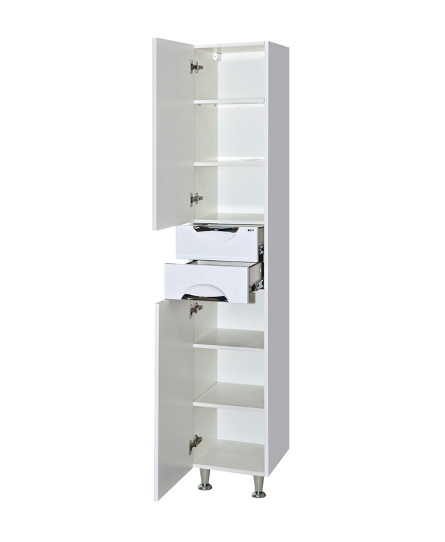 Пенал Misty Орхидея 35 напольный, L, белый