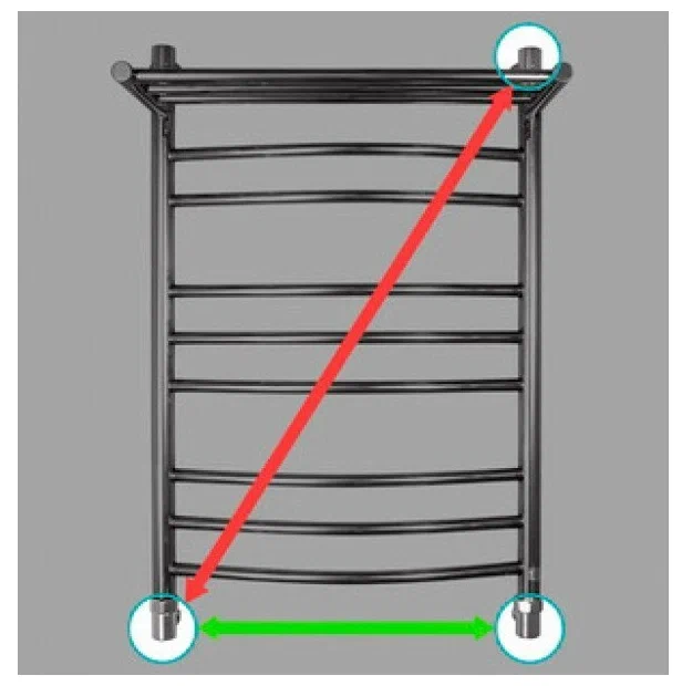 Полотенцесушитель водяной Energy Prestige Modus 800x400 белый, лесенка с полкой, нержавеющая сталь, подключение 3/4"