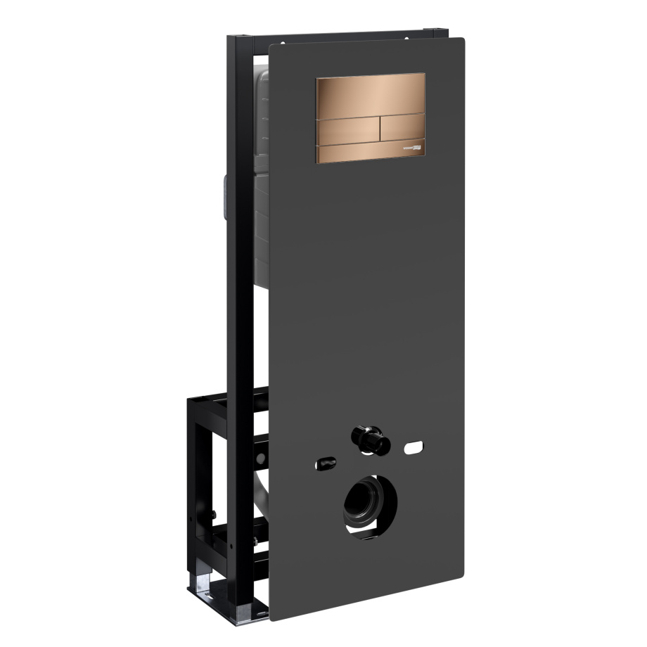 Инсталляция WasserKraft Glan 66TLT.010.ME.BL.RG04 для подвесного унитаза, с кнопкой