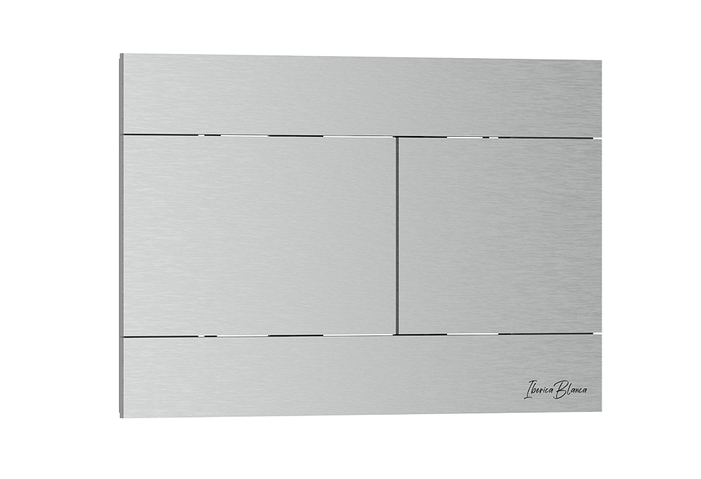 Кнопка смыва Iberica Blanca INOX-R, нержавеющая сталь, механическая, хром матовый