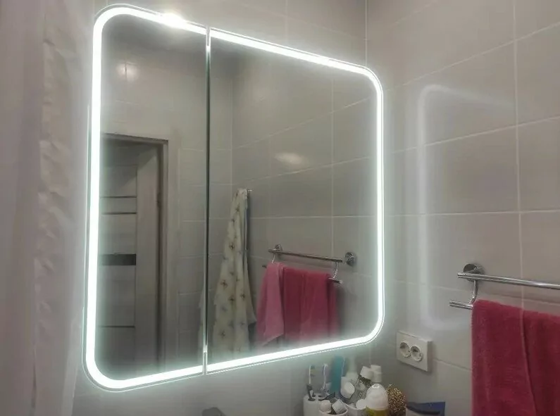 Зеркало-шкаф Alavann Lana 80 с подсветкой от магазина Vanna-Vanna.ru!