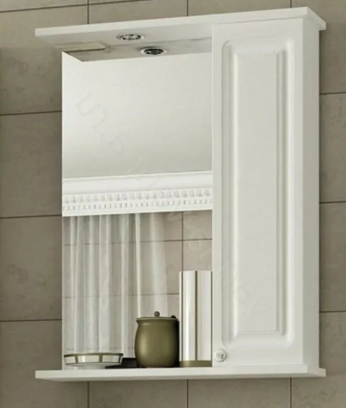 Зеркало со шкафчиком Francesca Империя 60 R свет, белый