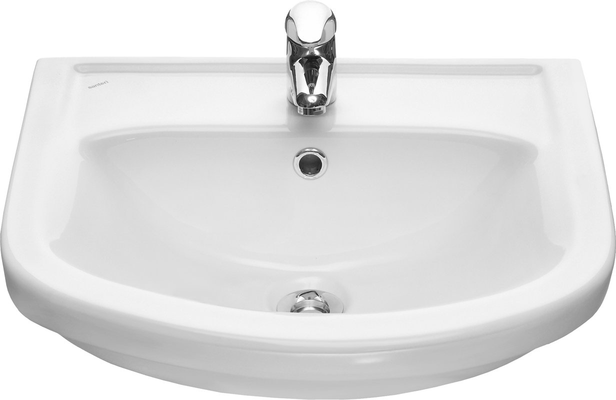 Тумба с раковиной Onika Крит 52 напольная, разобранная, белая