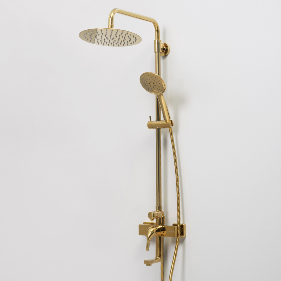 Душевая стойка WasserKraft Sauer A17101 глянцевое золото