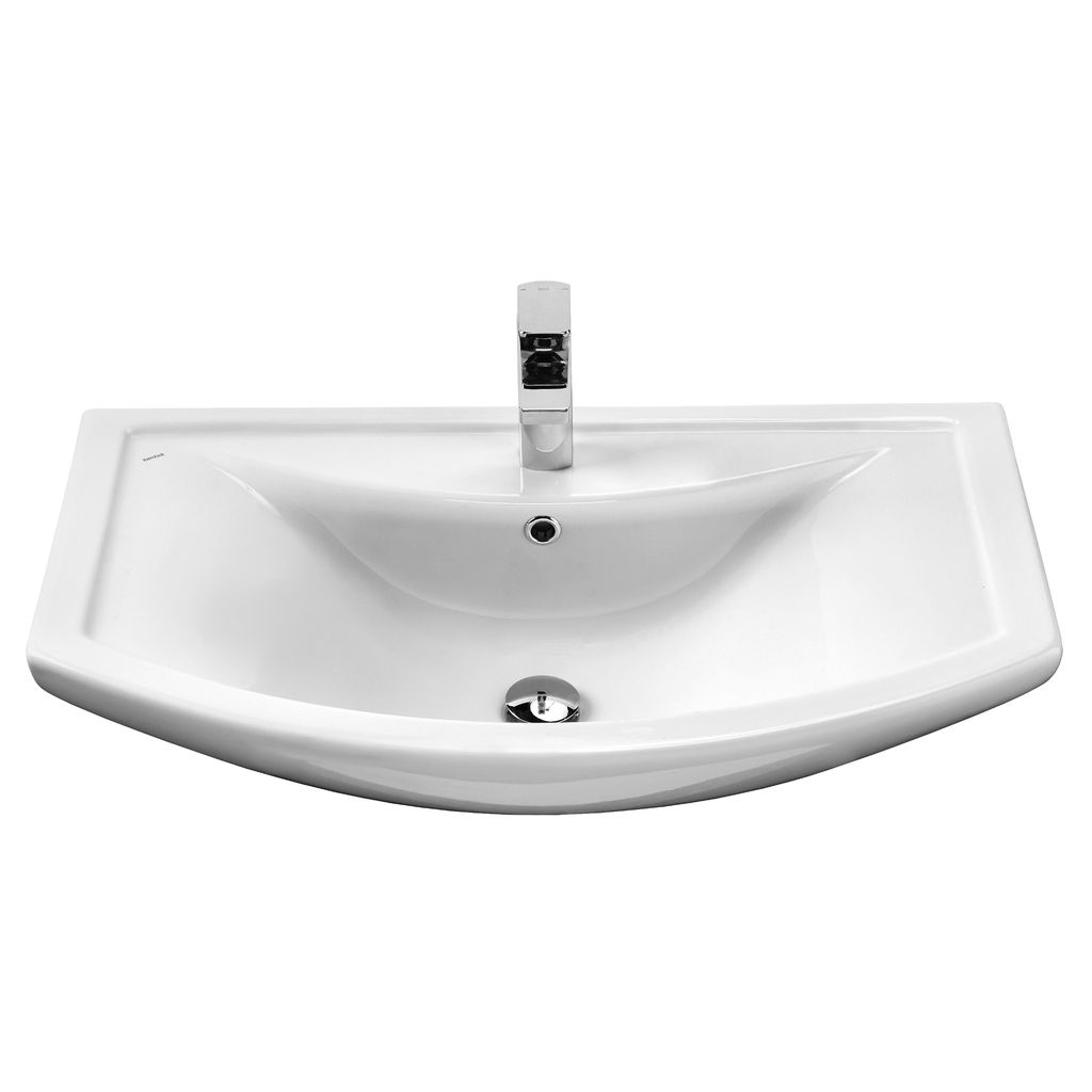 Тумба напольная Vigo Callao 80 с раковиной Балтика 80, 2 ящика, 2 двери, белый