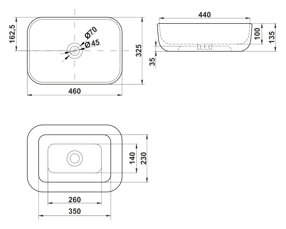 Тумба с раковиной Misty Коломбо 80 подвесная, дуб галифакс/антрацит