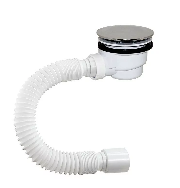 Сифон для душевого поддона Orio ДХ-912 11/2 х 90, высота 65 мм, с гибкой трубой 40-50