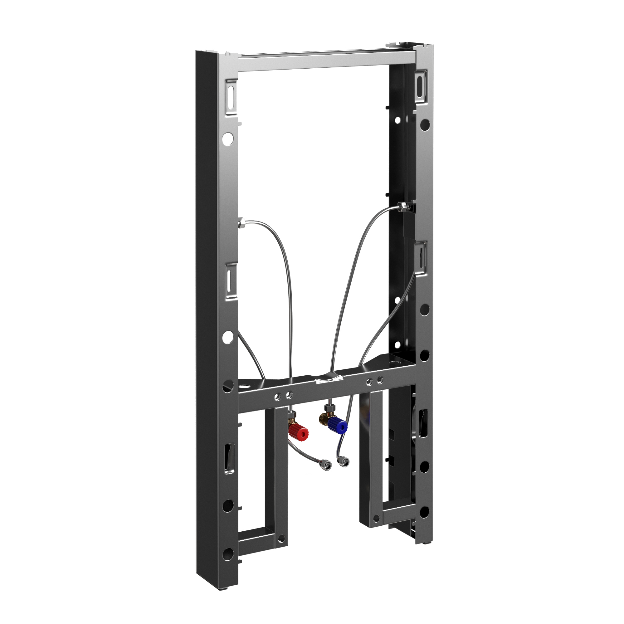 Комплект для биде со смесителем WasserKraft Naab 86BDT.050.BL.SQ8506 инсталляция (пристенный модуль)