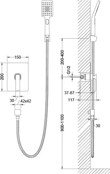 Смеситель для душа Timo Torne 4369/00SM chrome