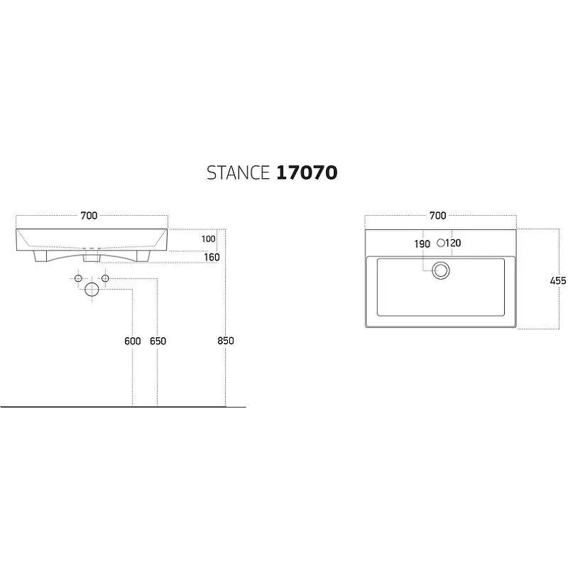 Тумба с раковиной Vod-ok Elite Риккардо 70 напольная, два ящика, белая от магазина Vanna-Vanna.ru!