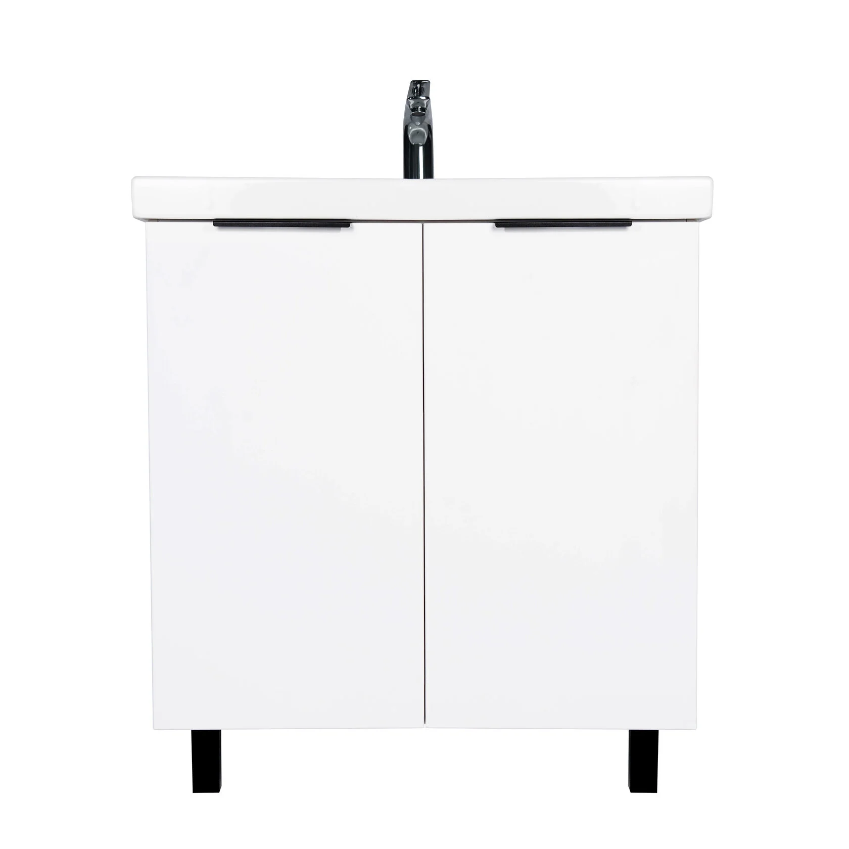 Тумба напольная Viant Берлин 80 с раковиной Moduo 80, белый