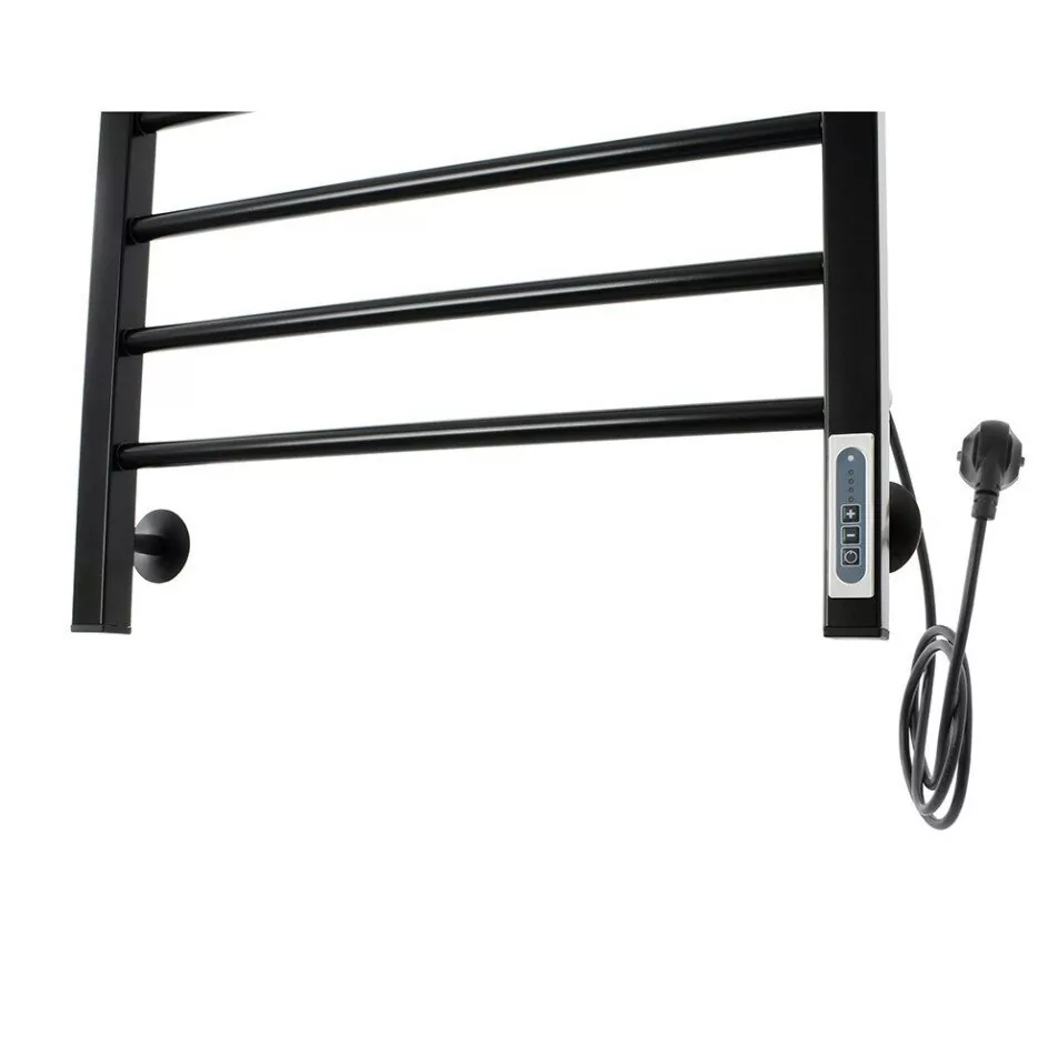 Полотенцесушитель электрический Domoterm Куба П8 500x800 EK R правый, черный матовый