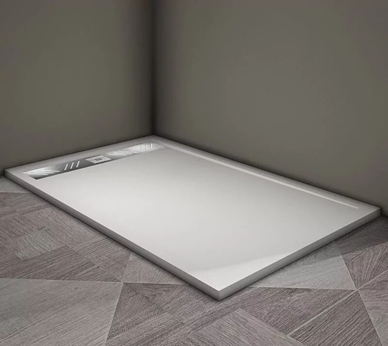 Поддон для душа Veconi TZ-07 140х90 прямоугольный, из искусственного камня, белый