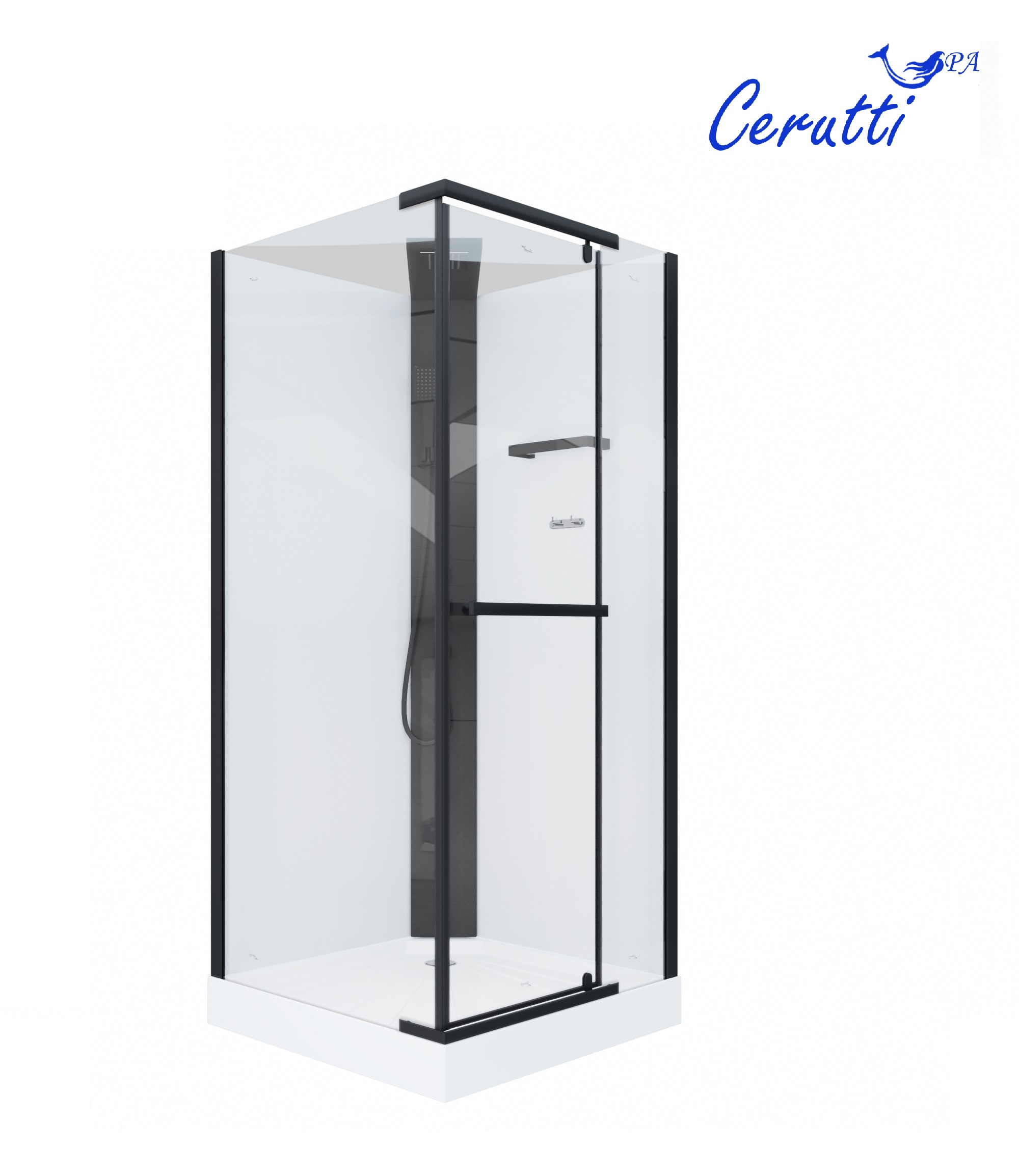 Душевая кабина Cerutti Spa MiMi90B (90x90x215-225)