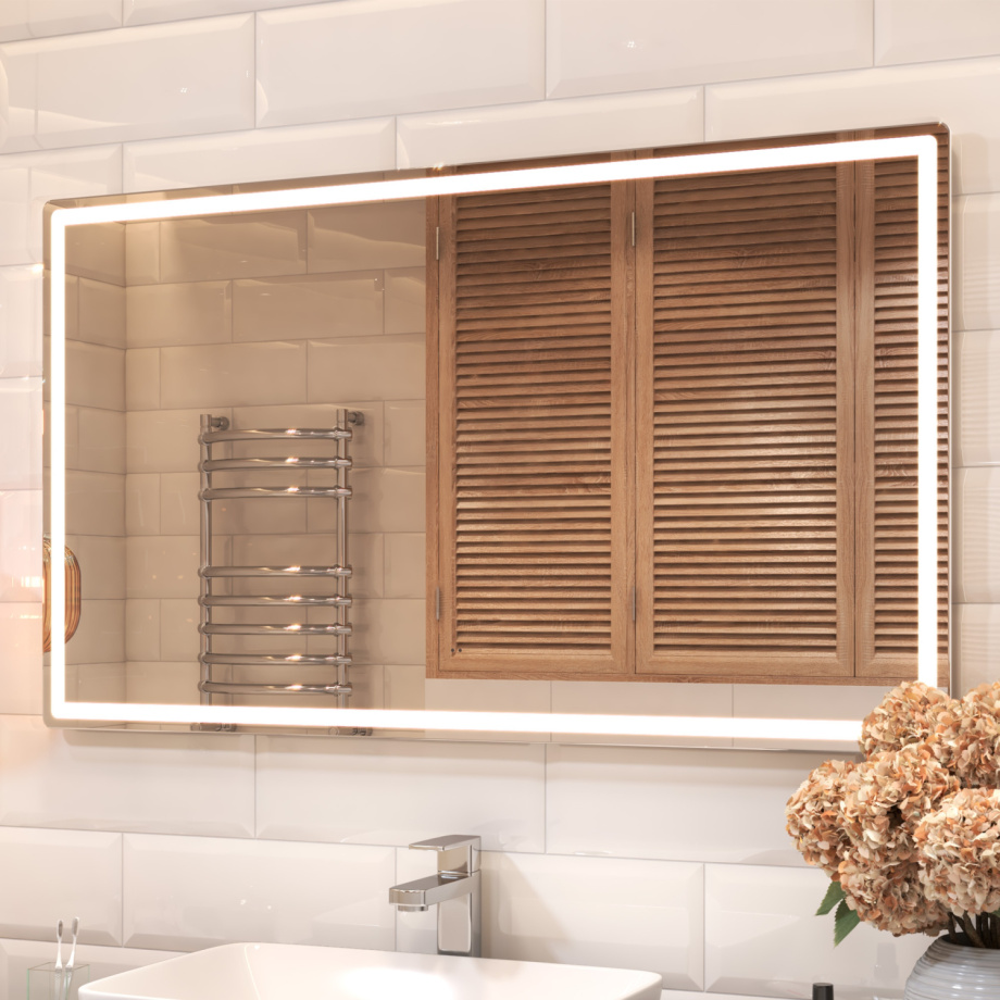 Зеркало Vigo Geometry Comfort 120 свет, сенсор, антизапотевание