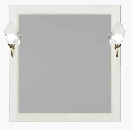 Зеркало ValenHouse Лиора 90 слоновая кость, бронза