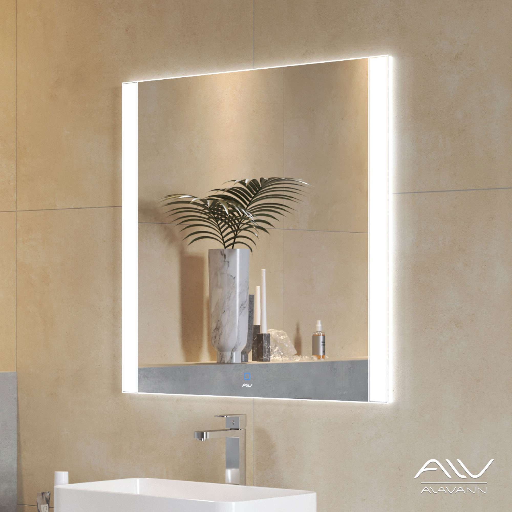 Зеркало Alavann Tess 70 Led подсветкой, сенсор