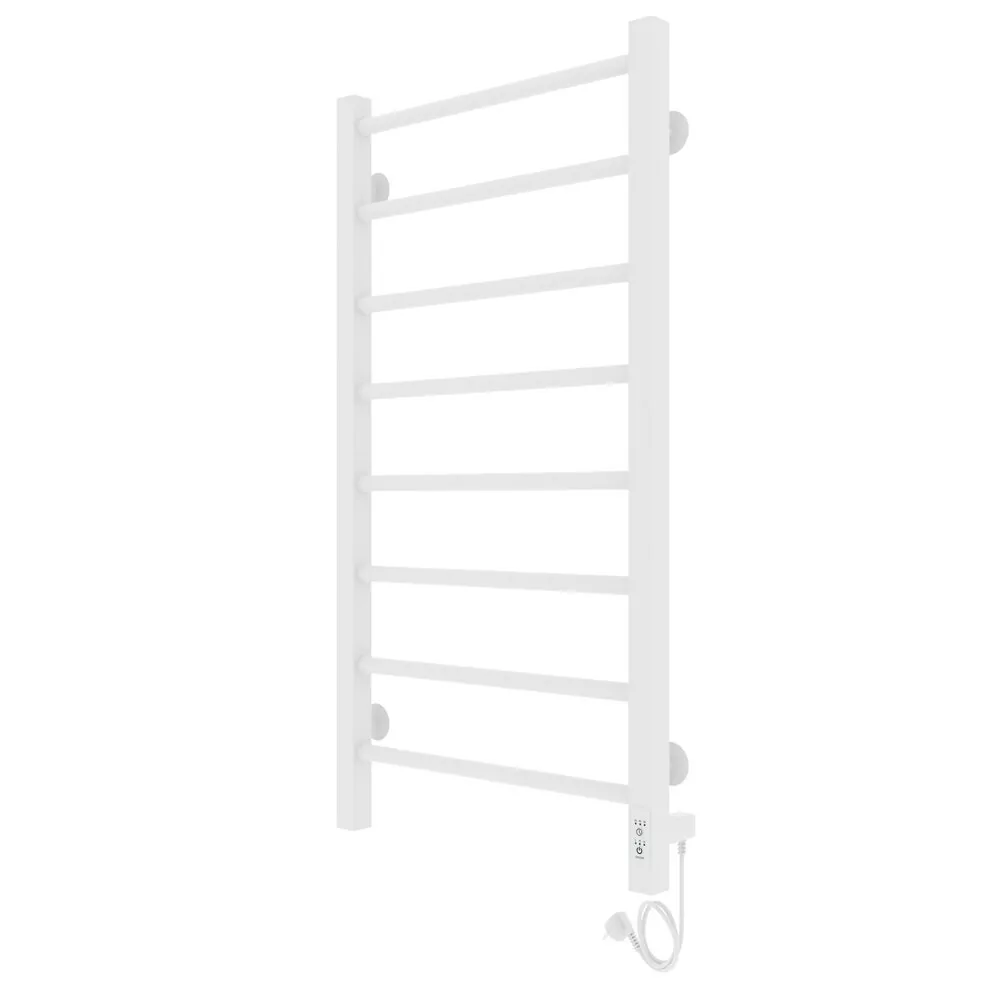 Полотенцесушитель электрический Laris Феличия ЧК П8 400х800 с терморегулятором, правый, белый матовый