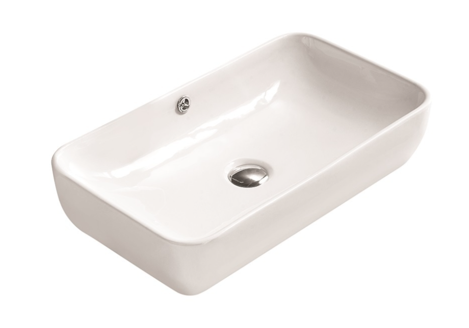 Раковина SantiLine SL-1012 накладная, белая