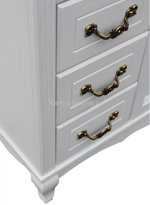 Мебель для ванной ValenHouse Эллина 120 комплект, напольный, белый, бронза