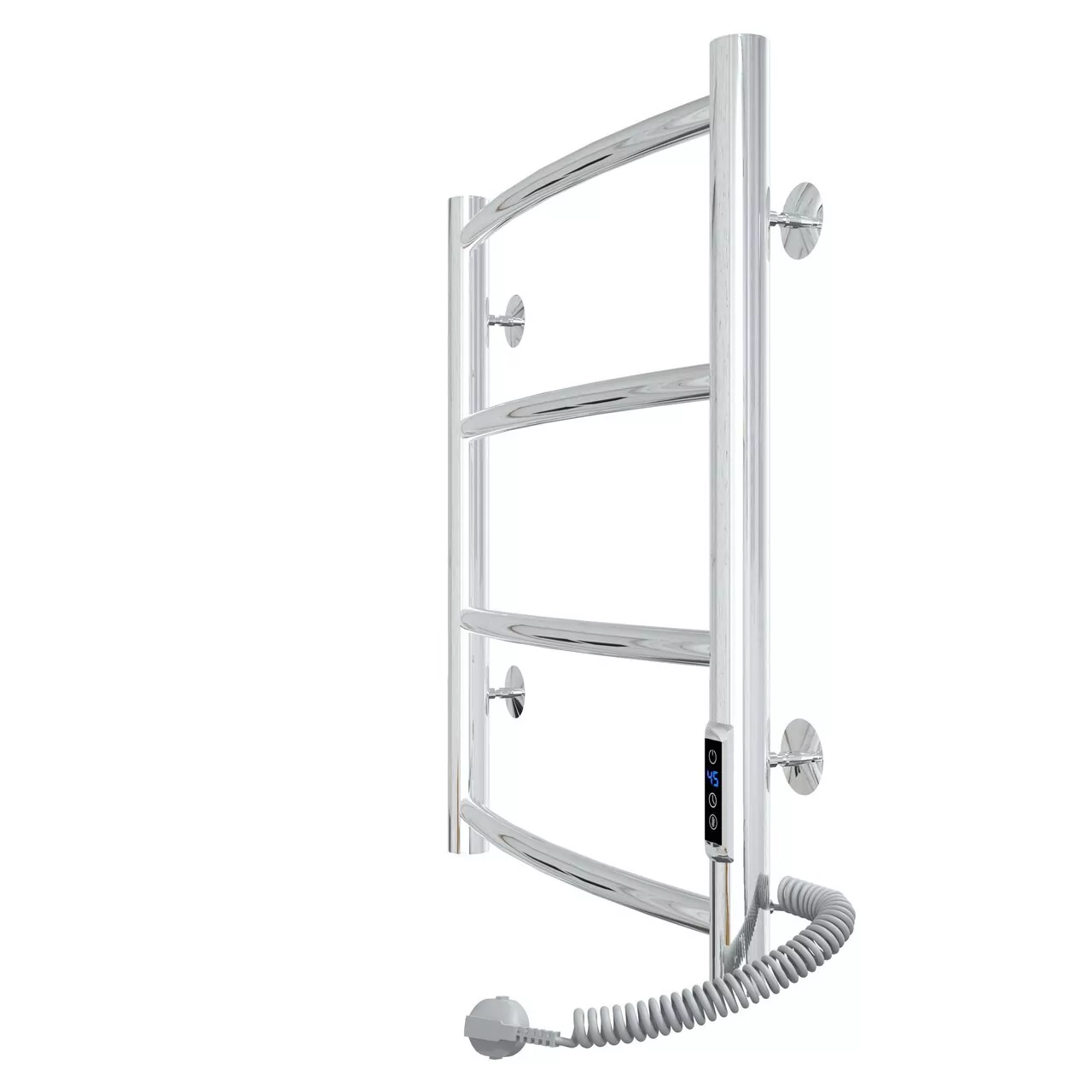 Полотенцесушитель электрический Laris Классик П4 400х500 с терморегулятором, правый, хром