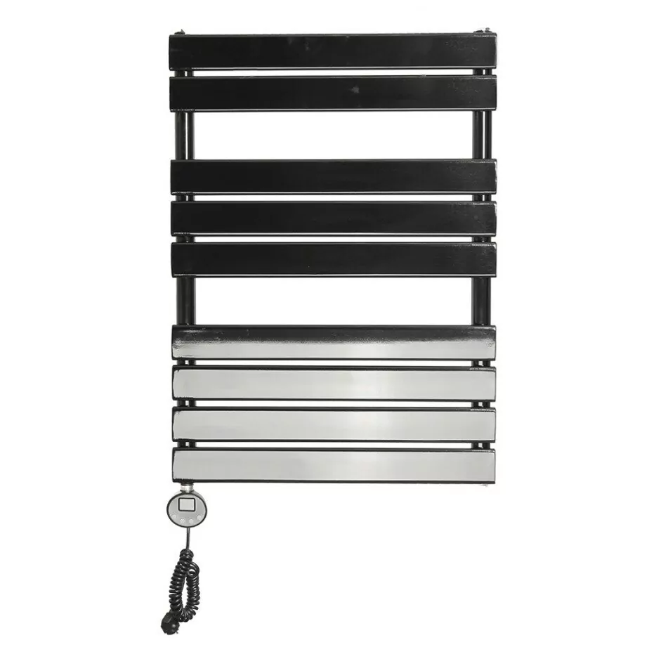 Полотенцесушитель электрический Domoterm Вита П9 500х748 EL левый, черный матовый