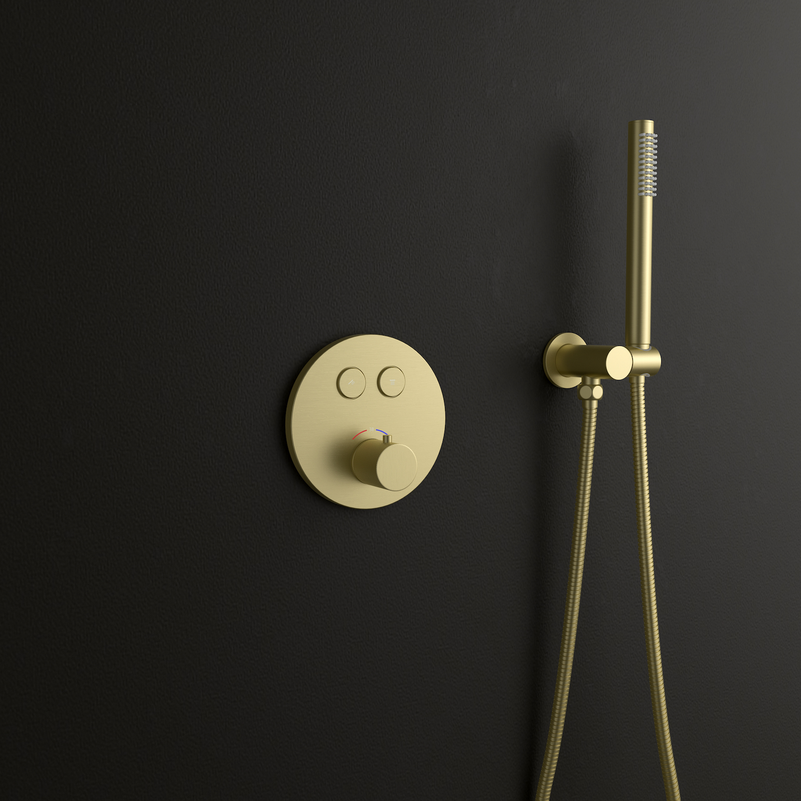 Душевая система встроенная с термостатом Timo Saona SX-2370/17SM золото матовое