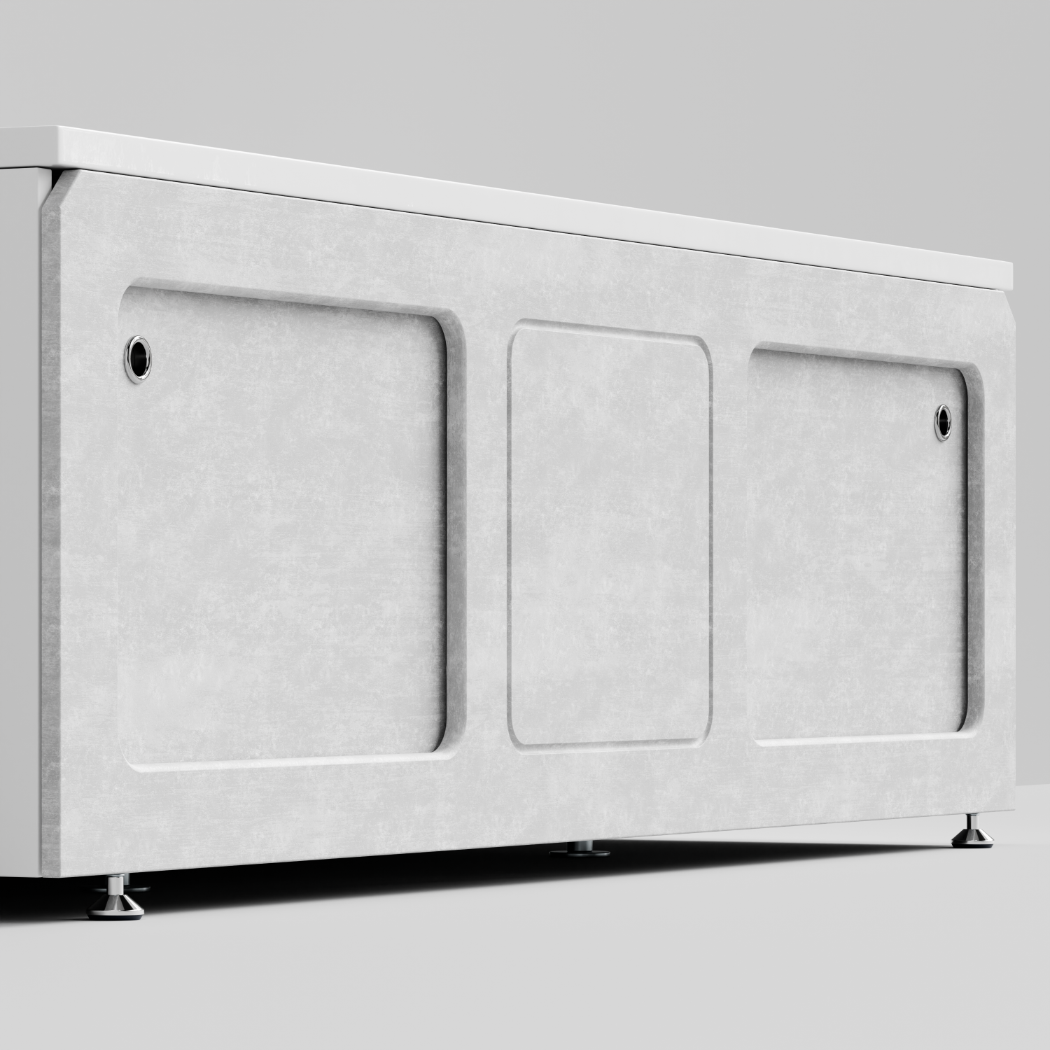 Экран под ванну Vod-ok Хит 180 раздвижной Белый камен