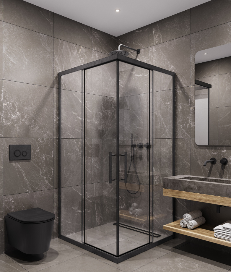 Душевой угол Timo TKSS-100/03C-8, 1000*1000*2000, профиль черный, стекло прозрачное 8 мм Душевой угол Timo TKSS-100/03C-8, 1000*1000*2000, профиль черный, стекло прозрачное 8 мм