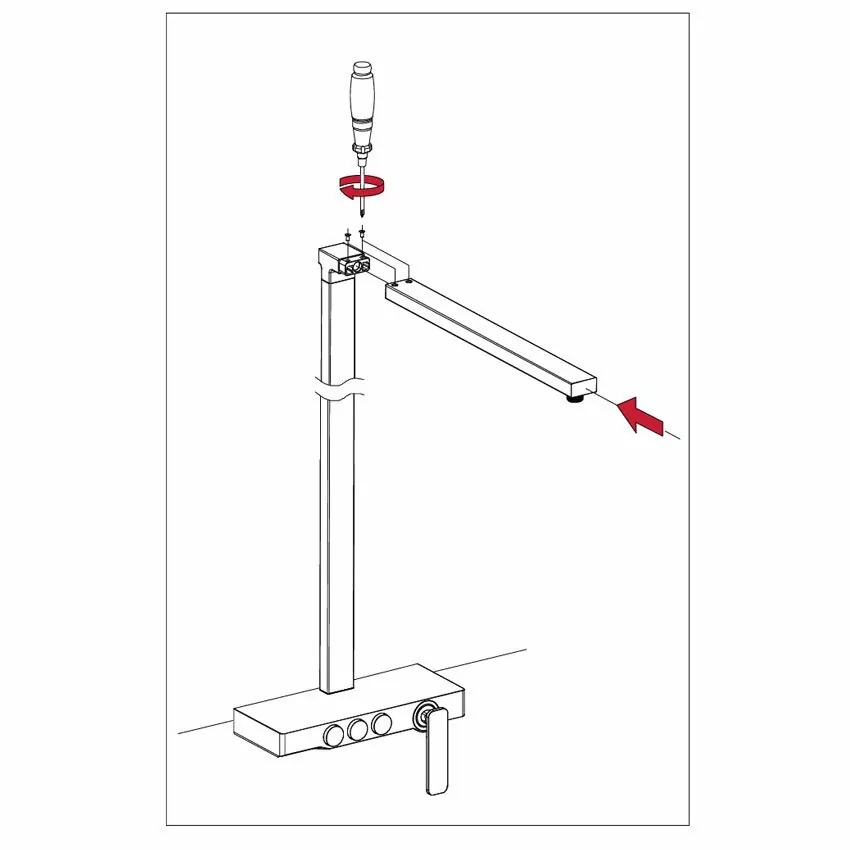 Душевая стойка Timo Torne SX-4310/03 черный матовый