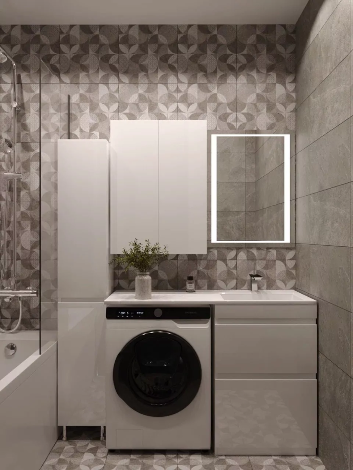 Мебель для ванной Style Line Даймонд 120 Люкс Plus правая, комплект, напольный, белый