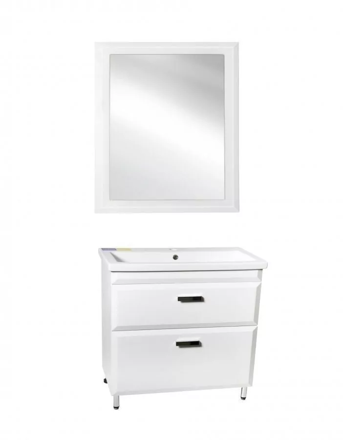 Мебель для ванной Style Line Лотос 80 Люкс Plus комплект, напольный, белый