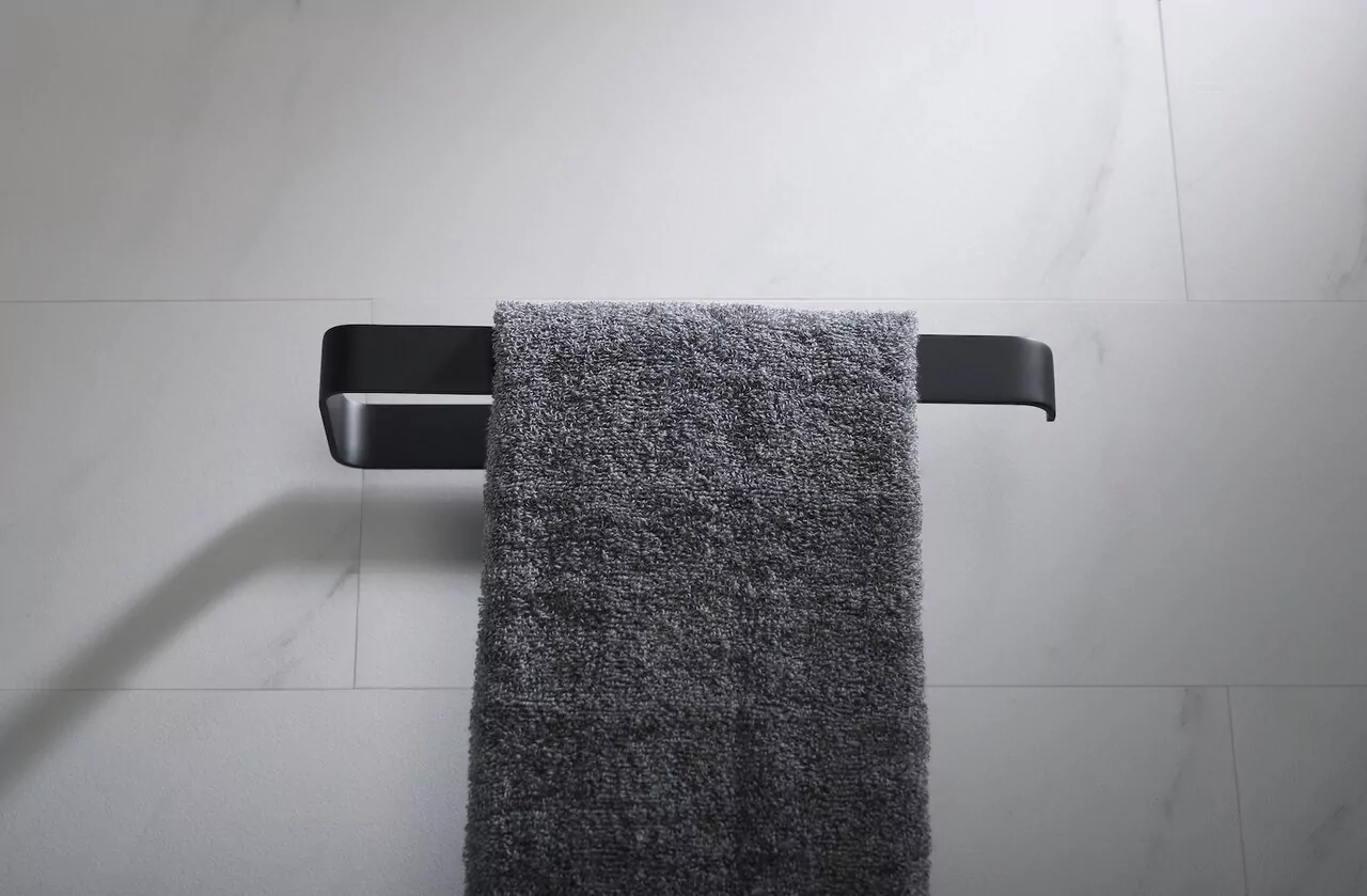 Полотенцедержатель Timo Selene 14057/03 одинарный, штанга, черный матовый
