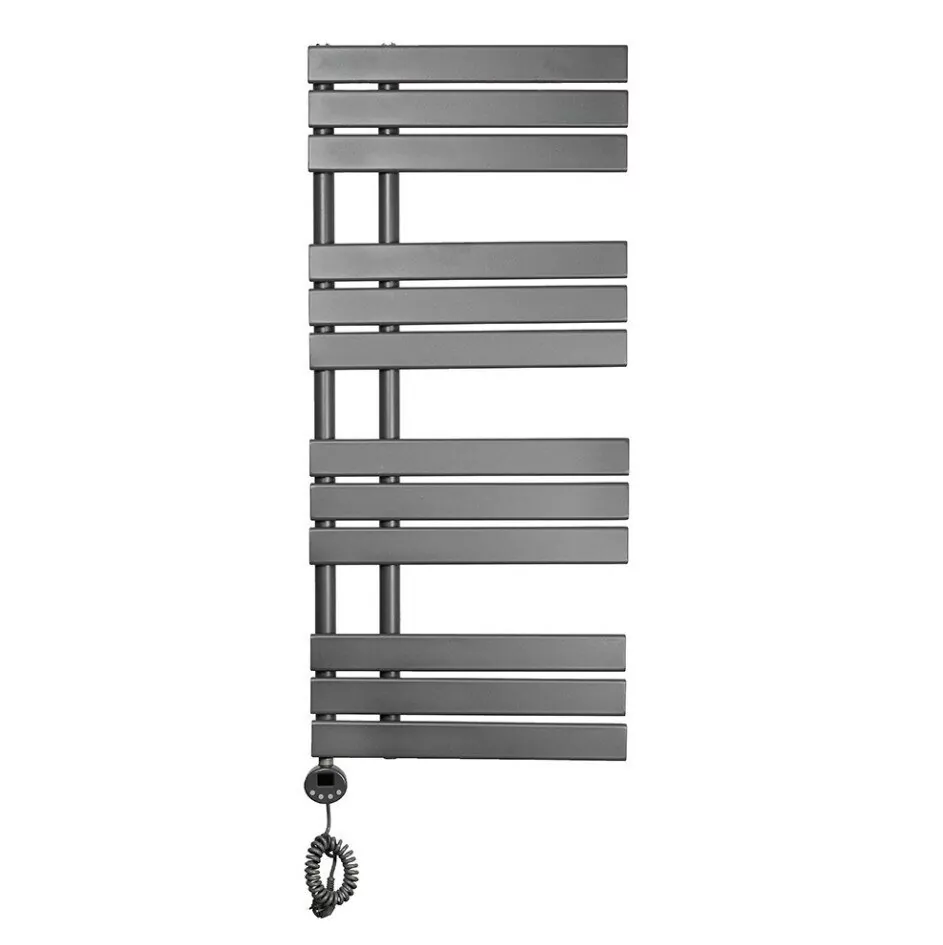 Полотенцесушитель электрический Domoterm Дельта П12 500х1130 EL левый, графит