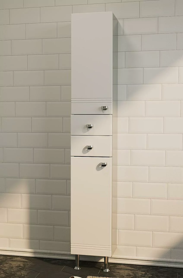 Пенал 1Marka Story 29Н L/R напольный, белый