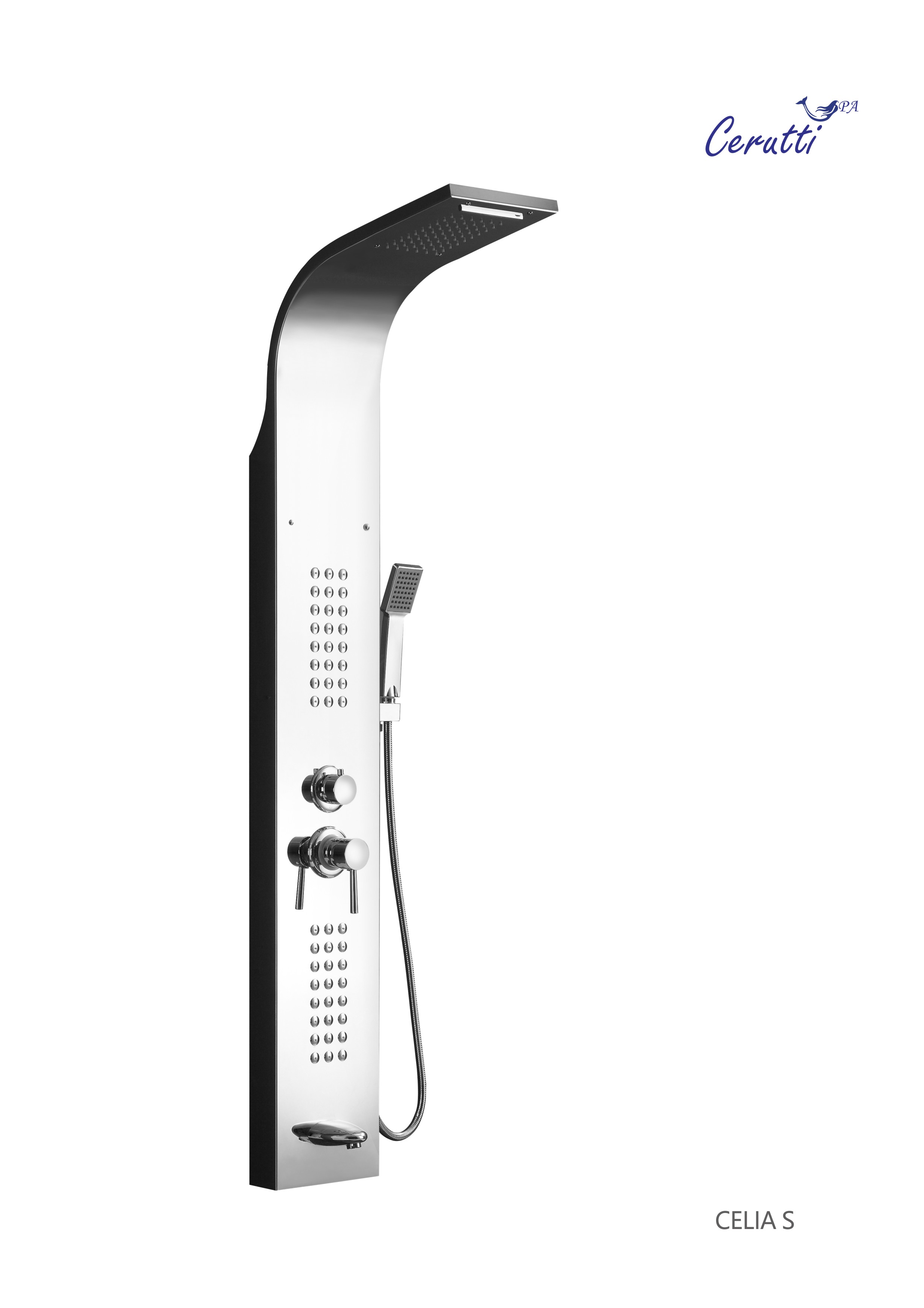 Душевая панель Cerutti Spa CELIA S CT10403 хром