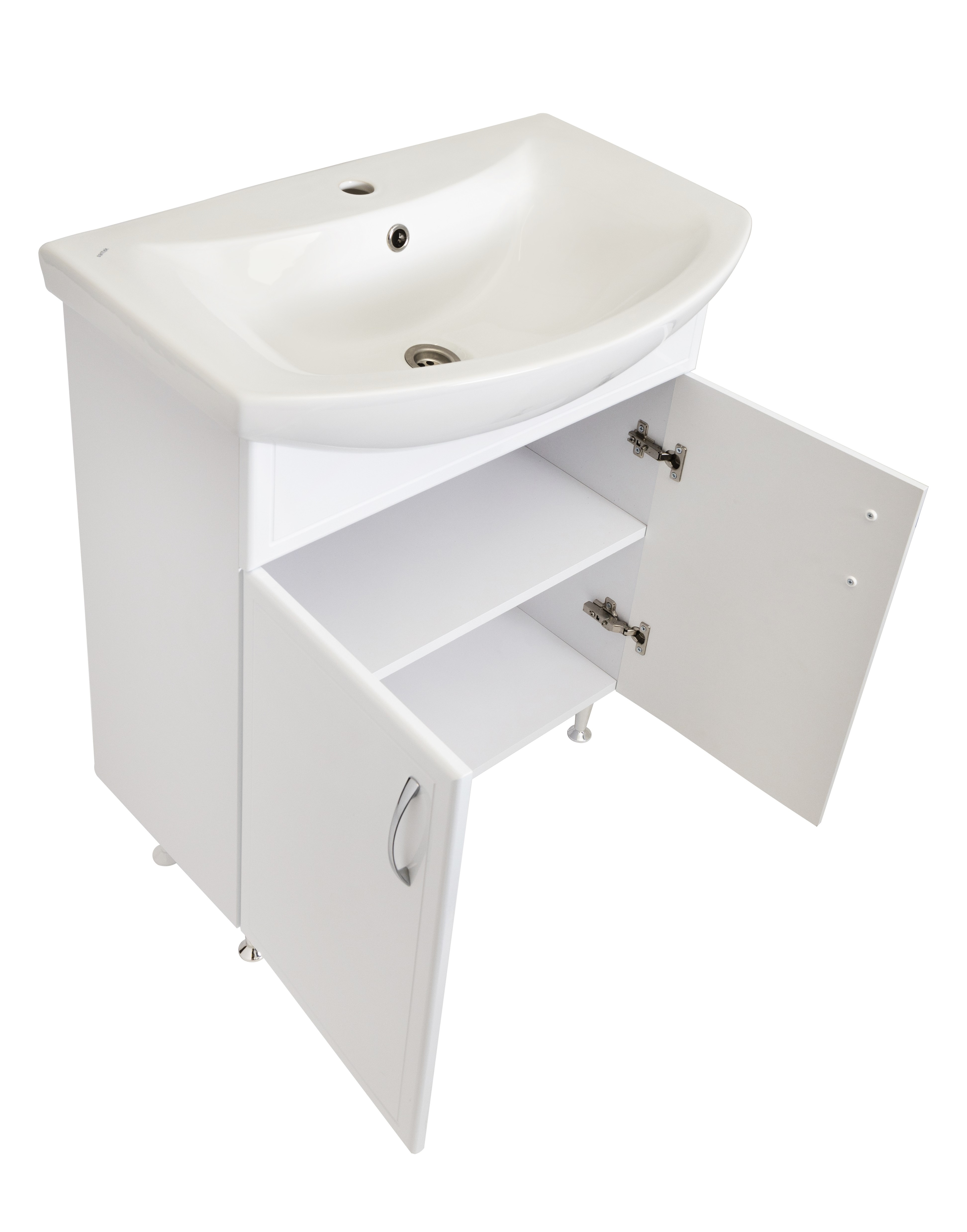 Тумба с раковиной Stella Polar Концепт 70 напольная, белая