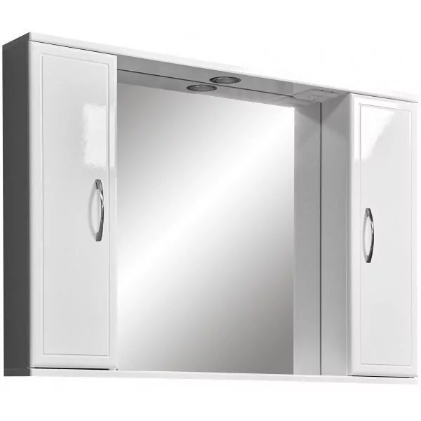 Зеркало со шкафчиком Stella Polar Концепт 100 свет, белый