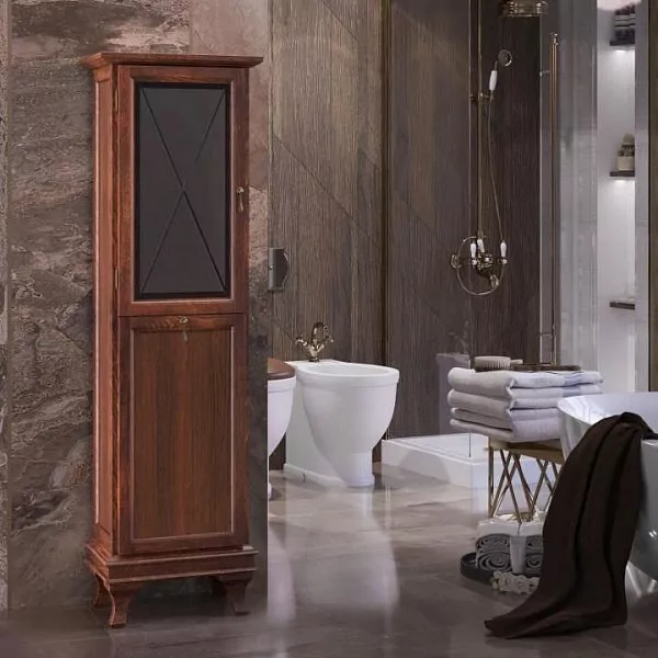 Пенал Opadiris Борджи 45 L с корзиной, светлый орех