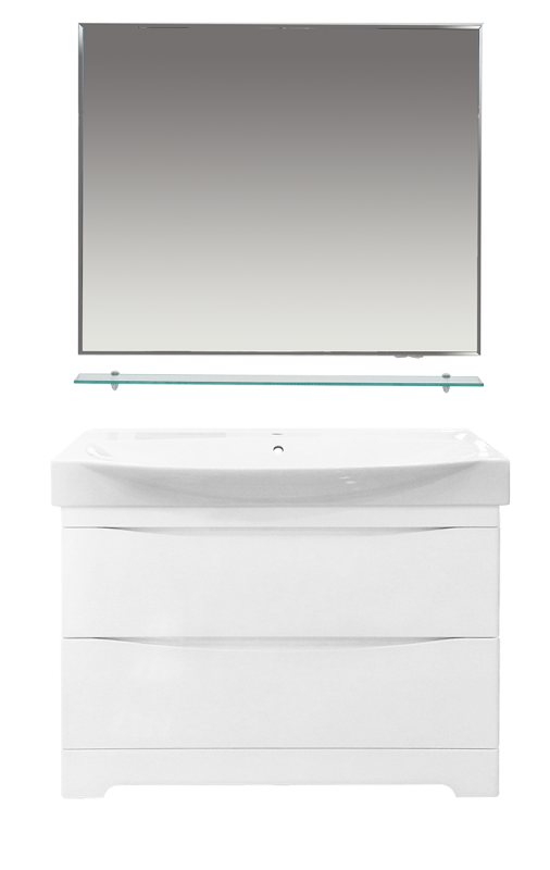Тумба с раковиной Misty Элвис 105 белый