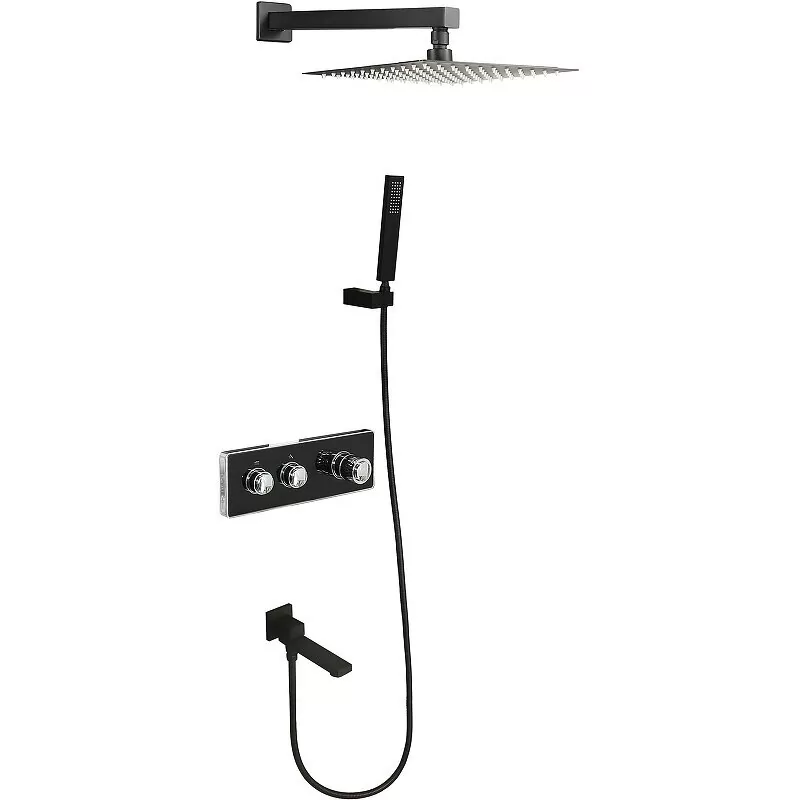 Душевой комплект ALMAes Stora TVZ-0899 черный матовый