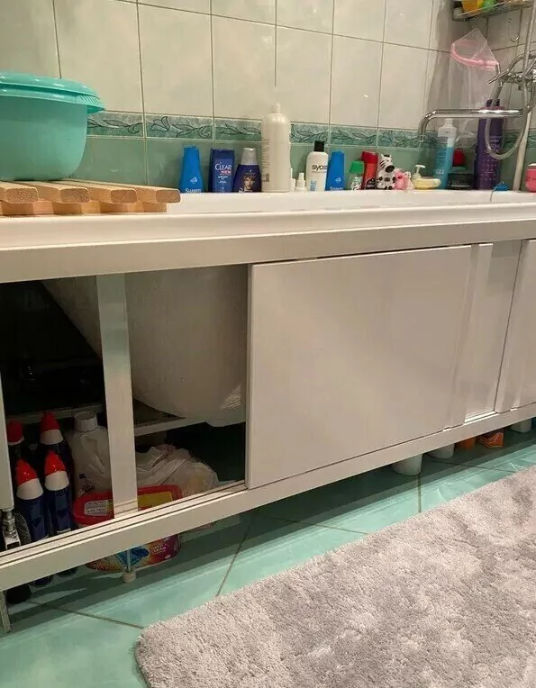 Экран под ванну Emmy Элис MAX 150 раздвижной белый