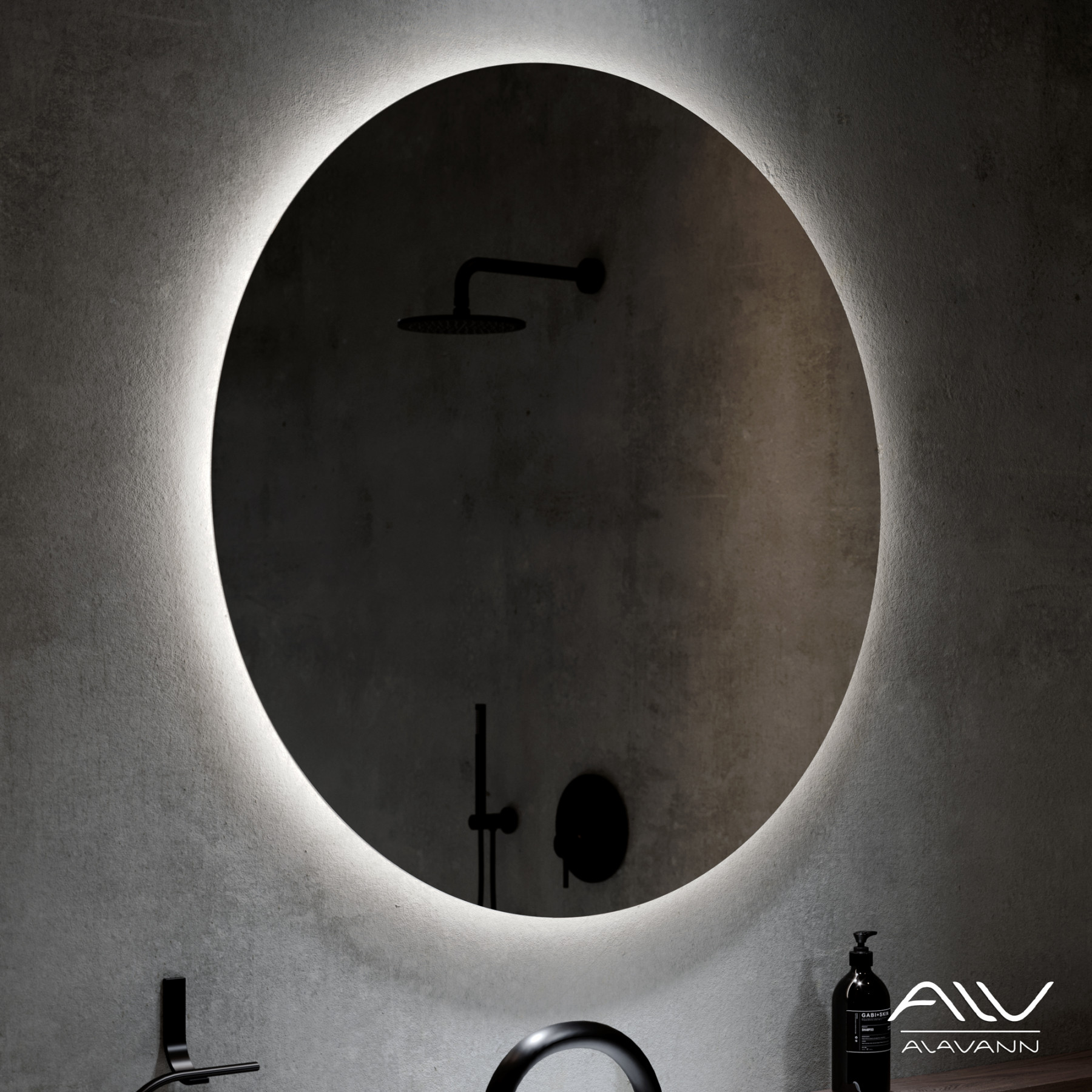 Зеркало Alavann Rondo 70 свет, ик-выключатель