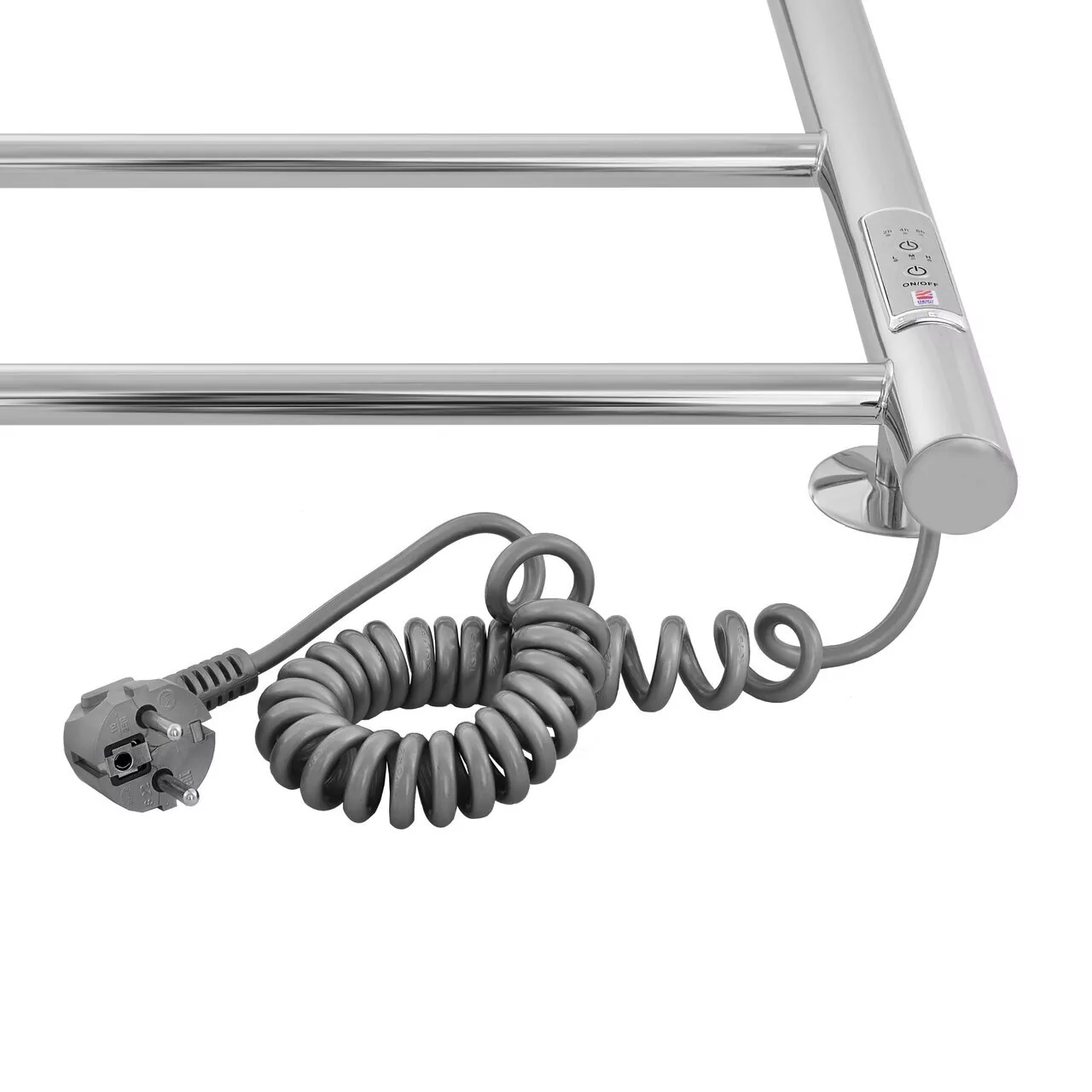 Полотенцесушитель электрический Energy Round 600x400 с таймером, хром